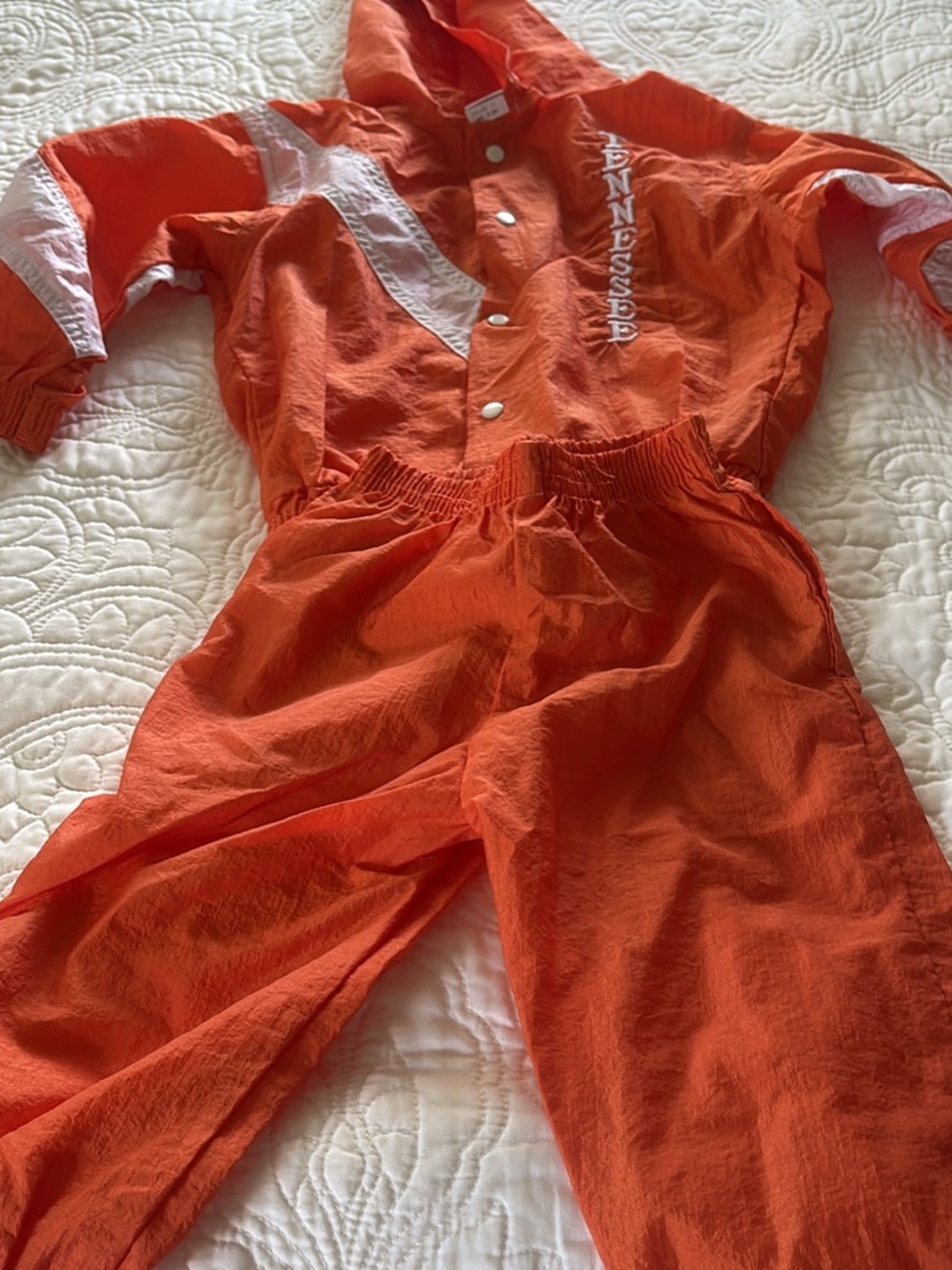 Vintage Tennessee Kids Orange Hooded Track Suit